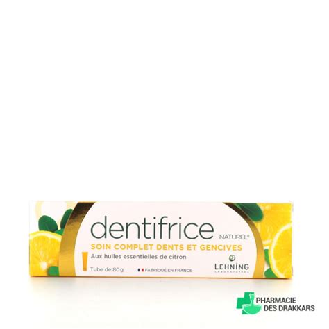 Lehning Dentifrice Naturel Soin Complet Dents Et Gencives