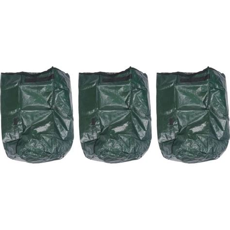 Lot De 3 Sacs De Compost En Tissu Pe Écologique Pour Déchets De Cuisine