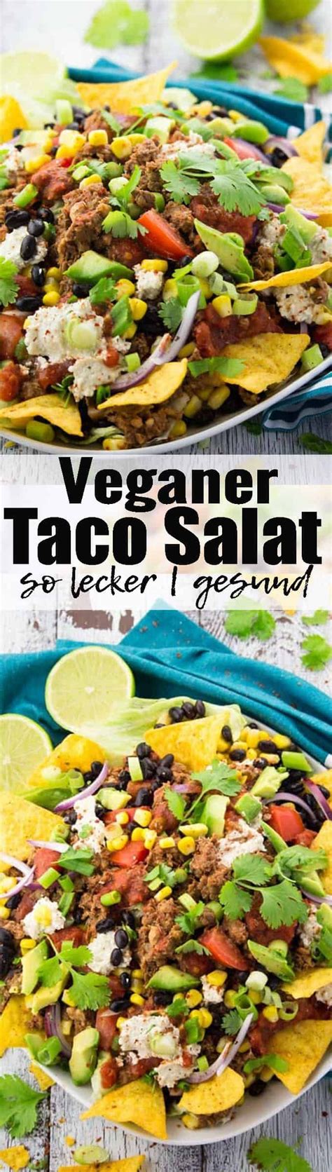 Veganer Taco Salat Mit Linsen Walnuss Hackfleisch Nicht Nur