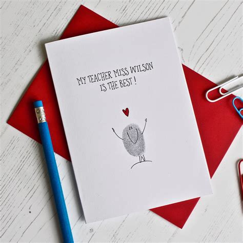 Cards To Make For Your Teacher