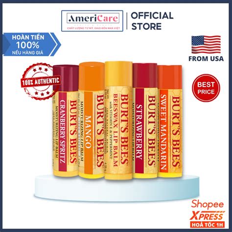 Son D Ng M I Burt Bees Americarevn Moisturizing Lip Balm D Ng M I