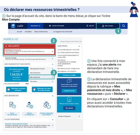 CAF Déclarer mes ressources trimestrielles pour la Prime dactivité