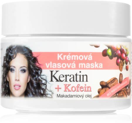 Bione Cosmetics Keratin Kofein krémová maska na vlasy notino cz