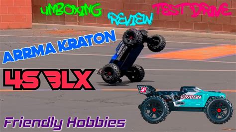 Arrma Kraton S Blx V Unboxing And Test Drive Youtube