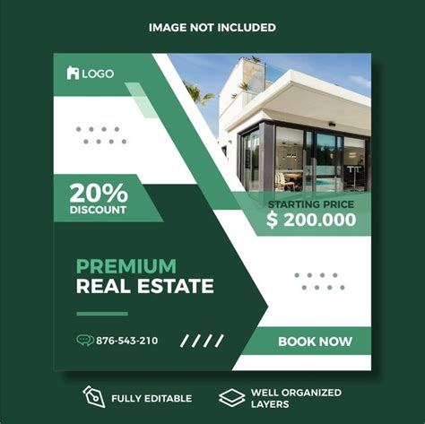 Premium Vector Modern Real Estate Social Media Post Template