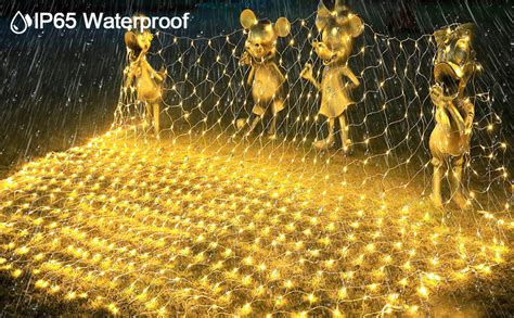 Acxilexy Led Solar Net Lights Outdoor Ft X Ft Mesh Fairy