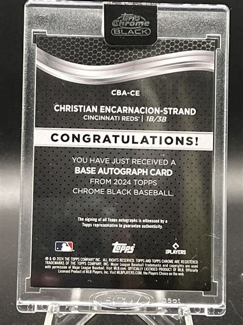 2024 Topps Chrome Black Auto Christian Encarnacion Strand 99 RC Rookie