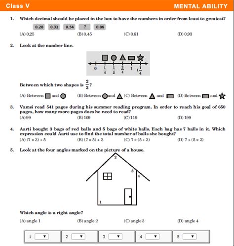 Unified Cyber Olympiad Uco Sample Paper For Class 5 Aglasem Schools