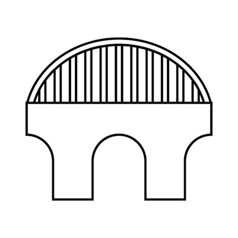 Premium Vector Bridge Icon Vector