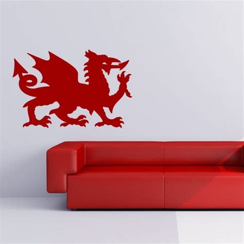 Welsh Dragon Wales Symbol Wall Sticker