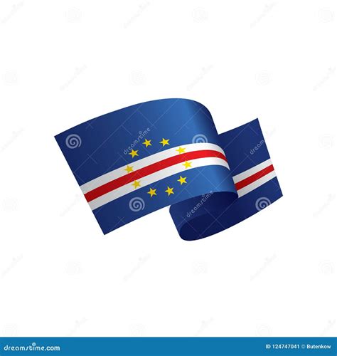 Bandeira De Cabo Verde Ilustração Do Vetor Ilustração do Vetor