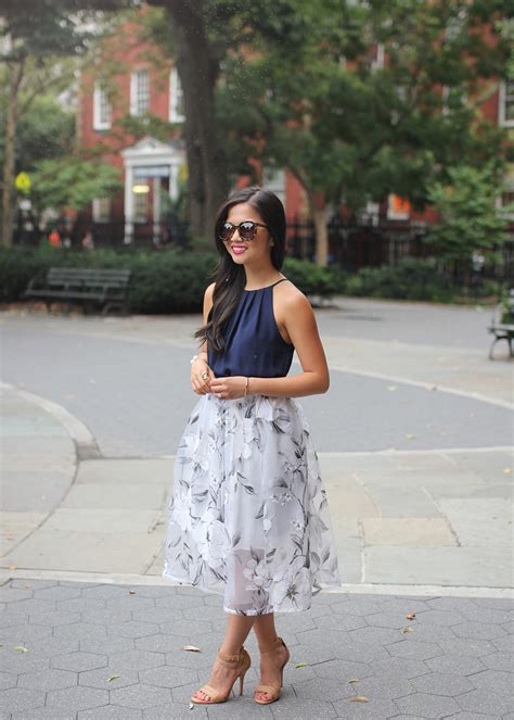 Floral Organza Skirt Skirt The Rules Nyc Style Blogger