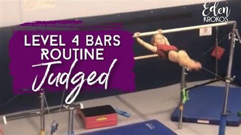 Gymnastics Level Bars Routine Judged Deductions Explained Youtube