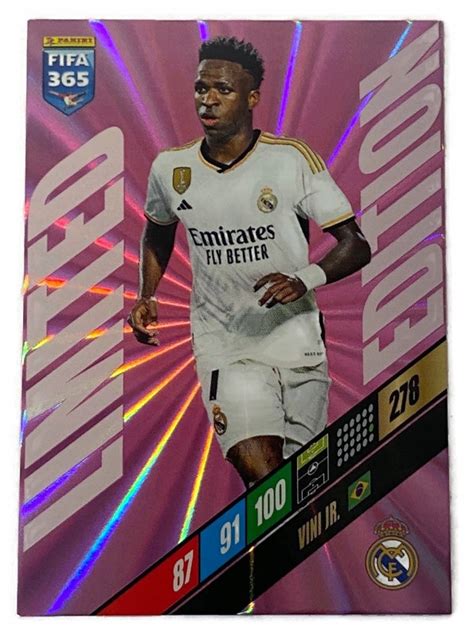 Fifa Panini Karta Limited Edition Vini Vinicius Jr Real Madrid