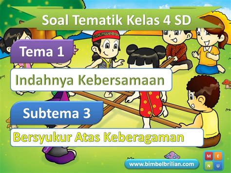 Power Point PPT Soal Tema 1 Kelas 4 SD Subtema 3 Bersyukur Atas