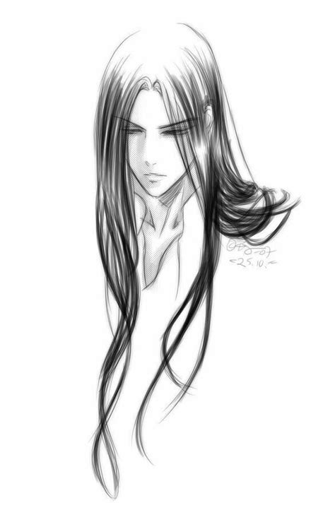 Pin By Projekt J On Art And Model Long Hair Drawing Boy Hair Drawing Manga Hair