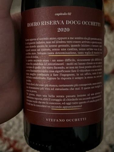 Stefano Occhetti Roero Riserva Vivino Australia