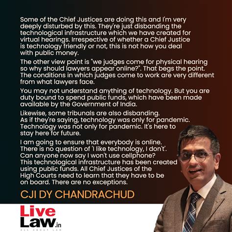 Live Law On Twitter CJI DY Chandrachud S Strong Message To HC CJs