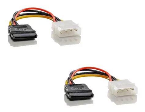 Kit Adaptador Molex Ide Para Sata Energia X Unidades Parcelamento