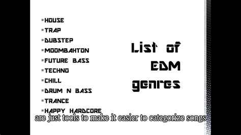 A Basic Guide To Edm Genres Youtube