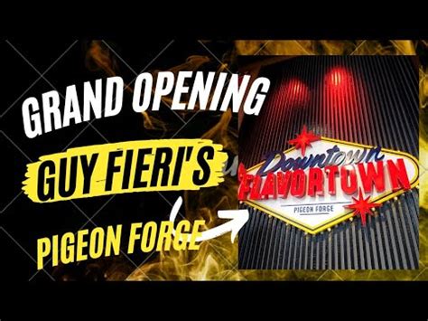 Downtown FLAVORTOWN Grand Opening...HUGE Success... - YouTube