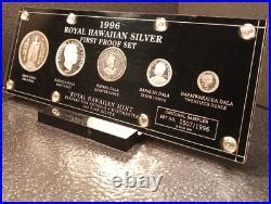 Royal Hawaiian Mint 1996 Silver Proof Set Of Medallic Coins With C O