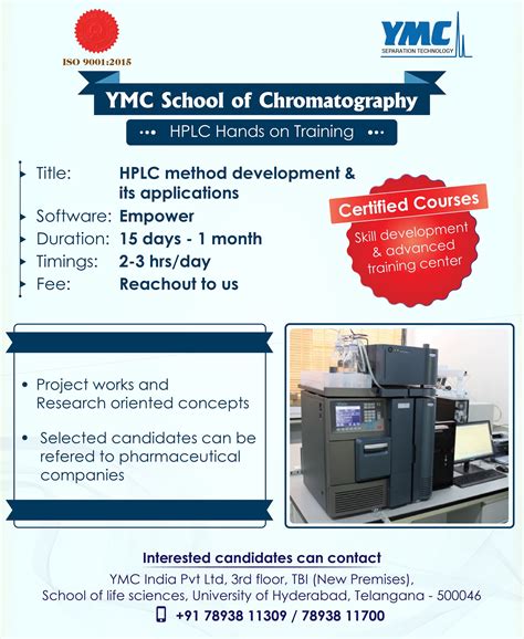 HPLC method development training by... - YMC India (P) Ltd. | Facebook