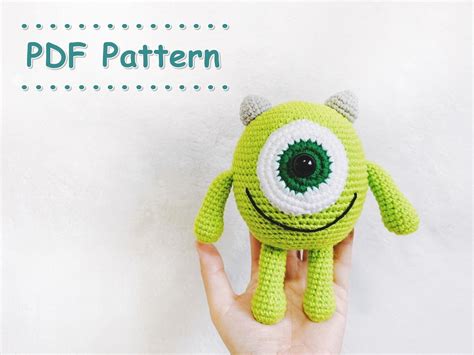 Mike Wazowski Crochet Pattern Mike Crochet Pattern Monster Etsy Australia