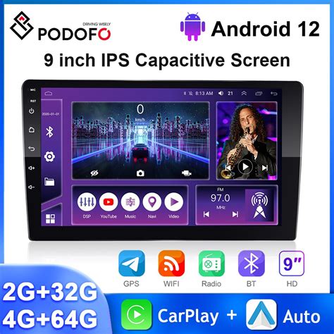 Podofo Android N Cleo G G R Dio Do Carro Carplay Auto