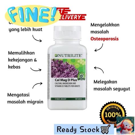 READY STOCK AMWAY Nutrilite Cal Mag D Plus Lazada