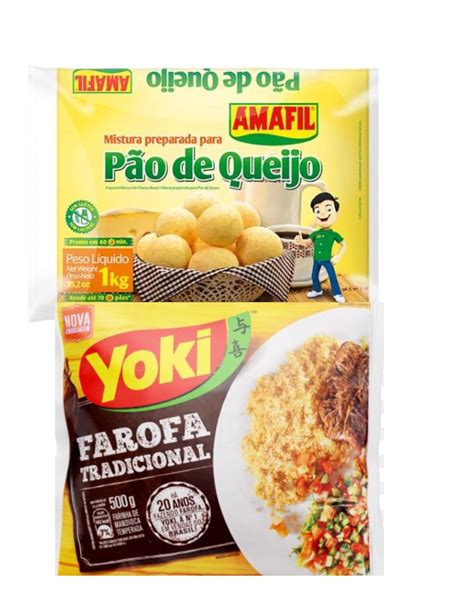 Buy Yoki Seasoned Cassava Flour 17 6 Oz Farofa De Mandioca Pronta Temperada 500g Cheese