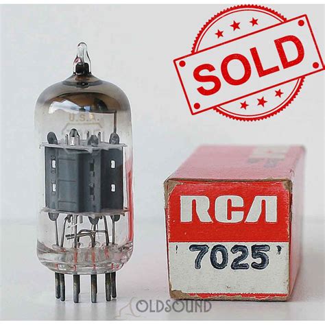 7025 12AX7 ECC83 RCA VALVE DOUBLE TRIODE PREAMPLIFIER NOS NIB