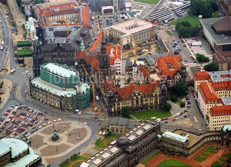 Luftaufnahme Dresden Stadtansicht Dresden Er Altstadttadt