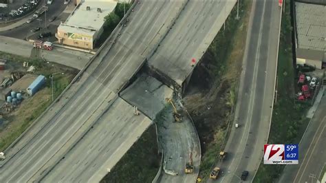 Section Of I 95 Collapses In Philadelphia After Tanker Truck Catches