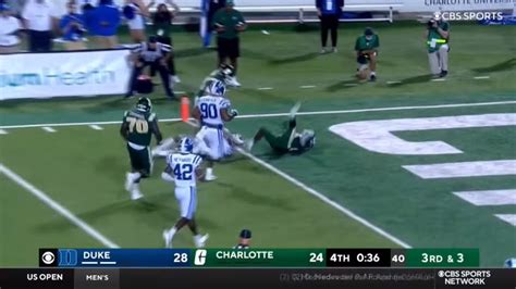 Duke Vs Charlotte Thrilling Ending 2021 College Football Win Big Sports