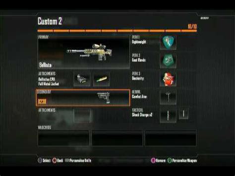 Black Ops 2 The Best Ballista Class Set Up YouTube