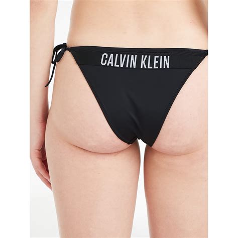 Calvin Klein String Side Tie Cheeky Bikini Briefs Women Pvh Black