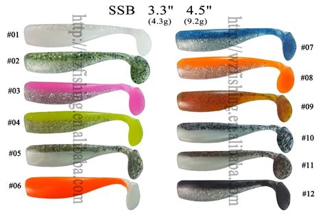 Yellow High Quality Soft Plastic Fishing Baits Bass Fishing Lures Swim