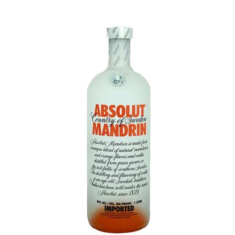 Comprar Vodka Absolut Mandrin 1 Litro Suecia Online Envío Gratis