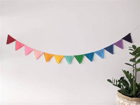 Happy Birthday Bunting Rainbow Birthday Decoration Made With - Etsy