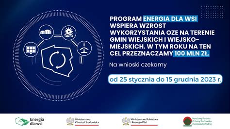 Rusza Nowy Program Priorytetowy Energia Dla Wsi