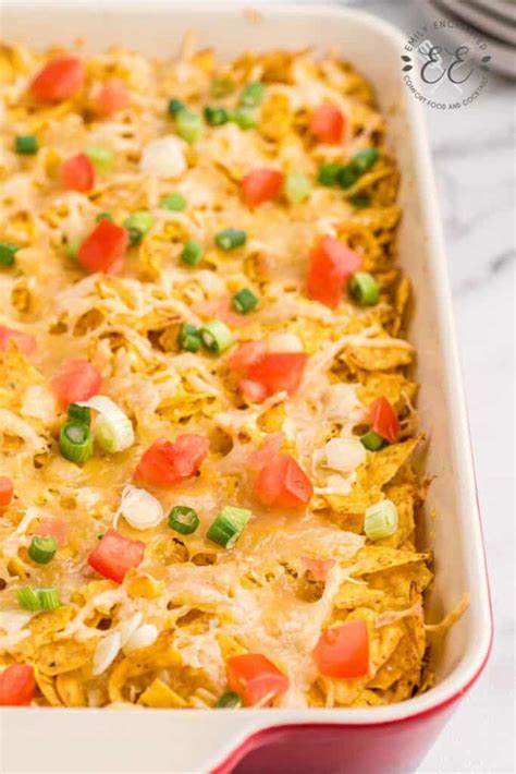 Easy Cheesy Doritos Chicken Casserole Recipe With Tortilla Chips