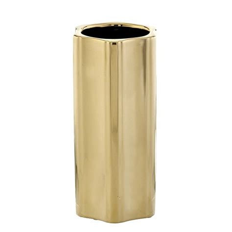 Vaso Decorativo de Cerâmica Maitê 12cm Dourado Espressione Camicado