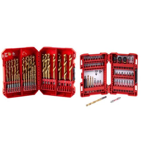 Milwaukee Shockwave Impact Duty Titanium Drill Bit Set With Shockwave