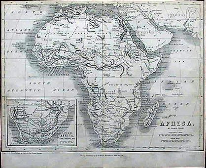 Map Of Africa Circa 1850 - Gisele Ermentrude