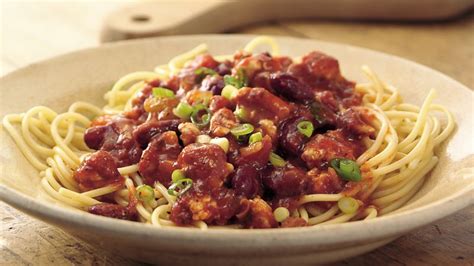 Minute Chili Spaghetti Recipe Bettycrocker