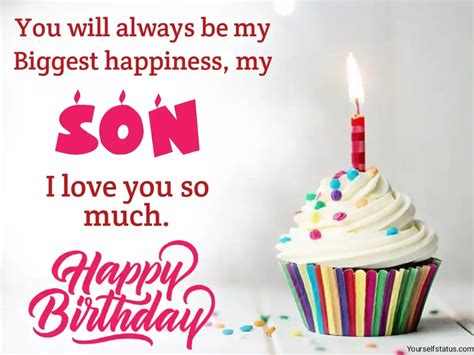 100+ Happy birthday wishes for son in english | Birthday status for son ...