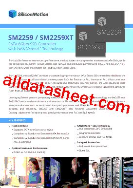 Sm Xt Datasheet Pdf Silicon Motion Technology Corp