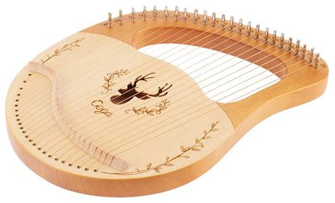 CEGA Lyre Harp 24 String Natural Lyra Kytary De