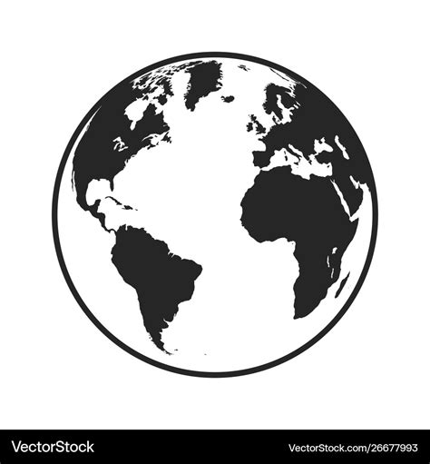Globe Icon Image Royalty Free Vector Image Vectorstock